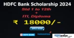 HDFC Bank Parivartan Scholarship 2024